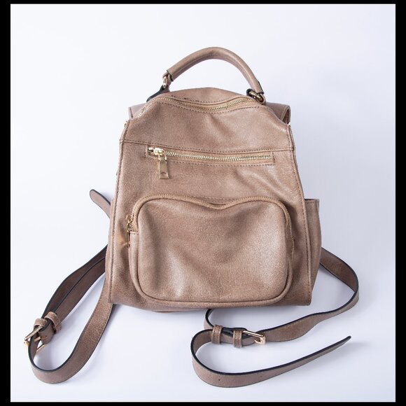 Urban Expressions Miles Taupe Backpack EUC - Picture 1 of 5